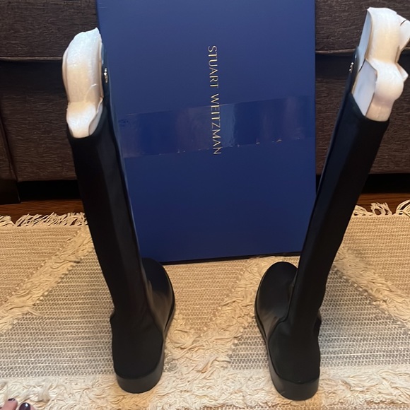 NEW Stuart Weitzman over the knee stretch leather boots - size 8 / 38.5 - Picture 2 of 5
